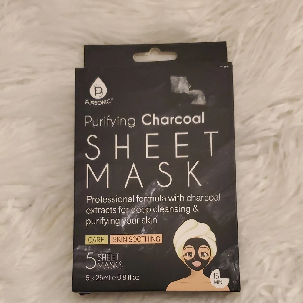 🌼New Pursonic Black Charcoal Sheet Mask